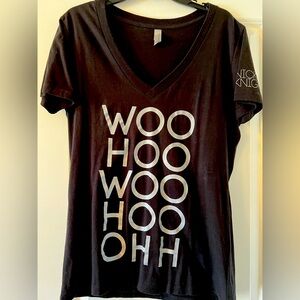 Women’s Nick & Knight “Woo Hoo” Short Sleeve Black Short Sleeve Tee. XXL.